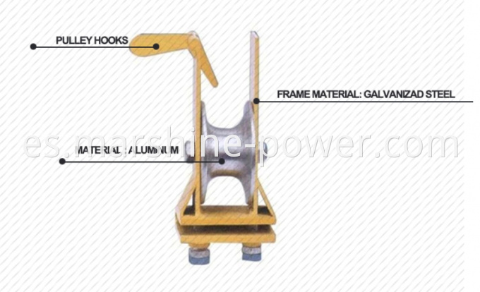 Polea de cable de alambre de cadena de doble propósito con bloque de polea de cable de nylon o rueda de aluminio